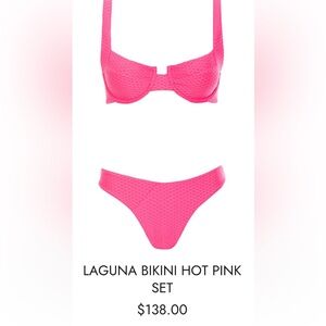 Vetchy Hot Pink Laguna Bikini-  NWT